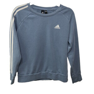 Adidas Sweatshirt Womens‎ Blue Pullover Crewneck Activewear Long Sleeve S